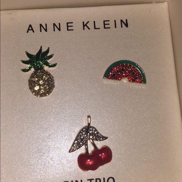 Anne Klein Summer fruits pin trio.  NWT, fun happy - Picture 2 of 6